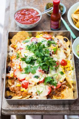 crock pot kyckling nachos