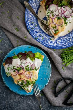 silltårta på hönökaka