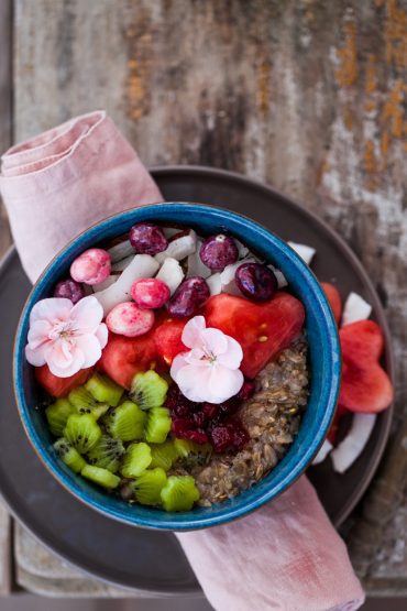 frukostgröt på rågflingor