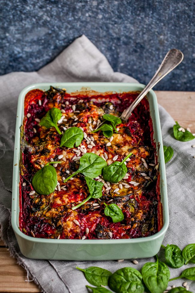 gratäng med rödbetor