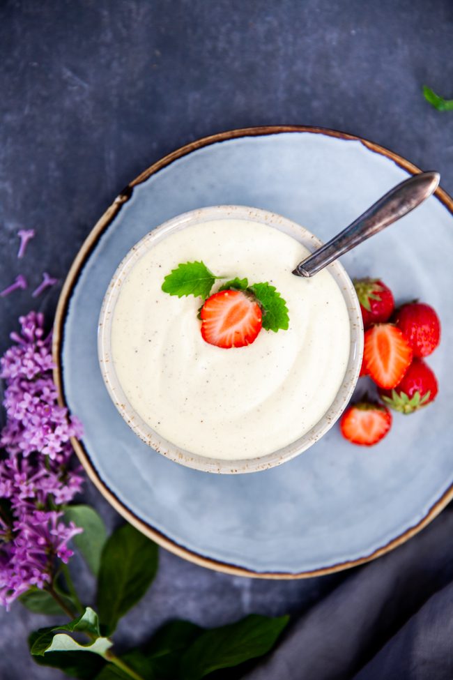 rårörd vaniljsås hemgjord