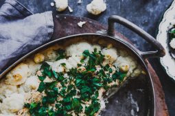 fiskgratäng med blomkålsmos