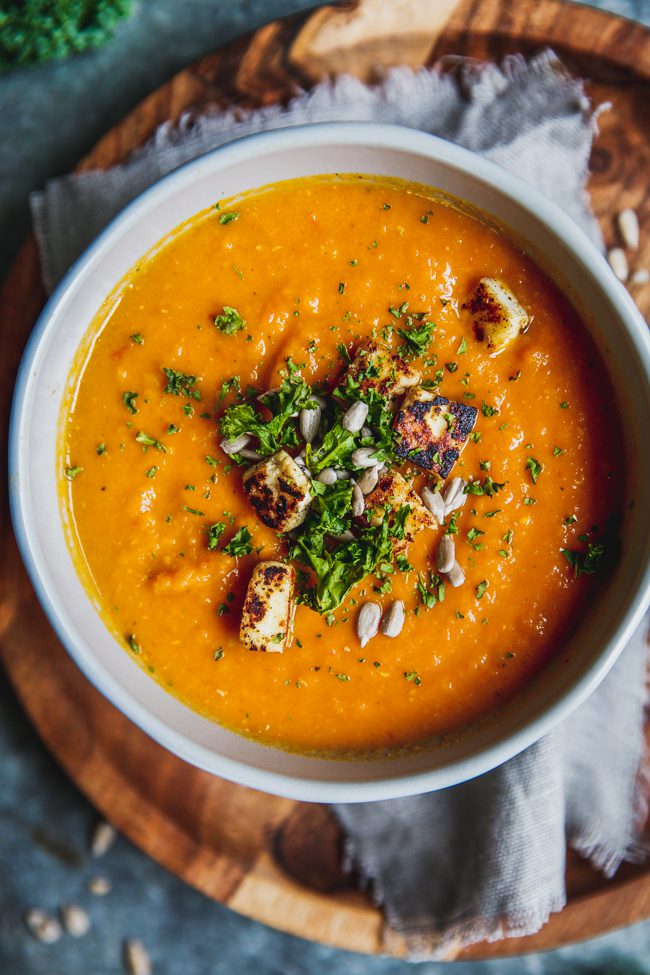 rostad grönsakssoppa, rotfrukter