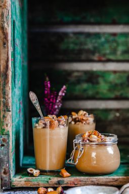 panacotta, salty caramel,