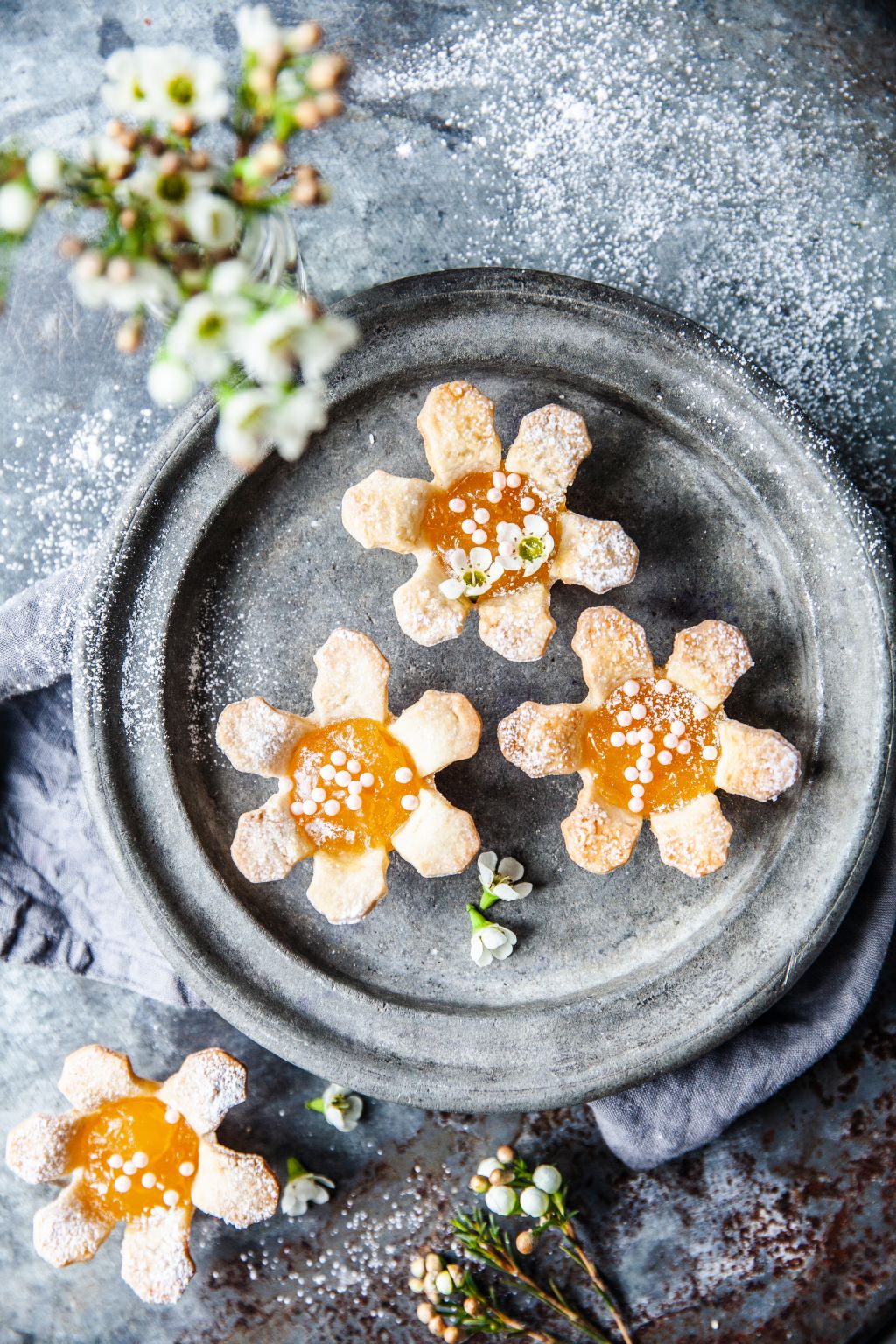 lemon curd, minipajer,