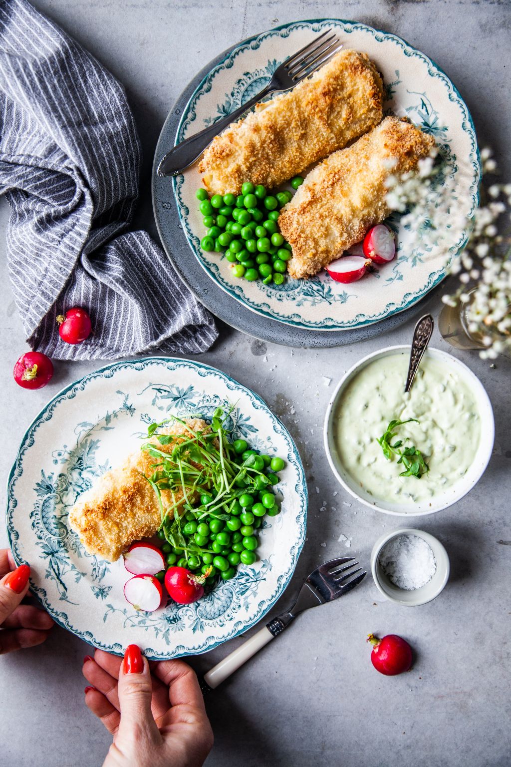 fisk i ugn, sås, torsk