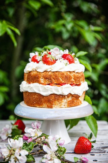 sommartårta, midsommartårta, tårta