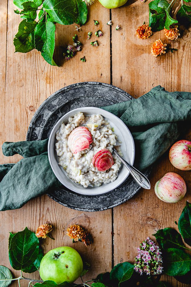 äppelgröt, gröt, havreris