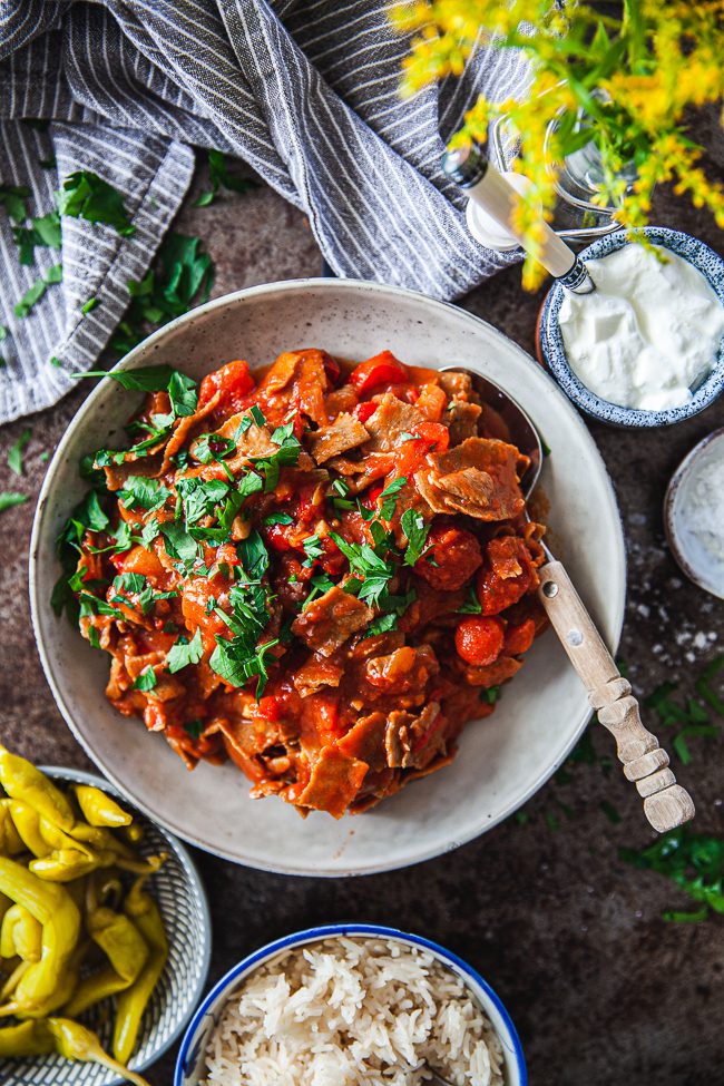 vegetarisk kebabgryta, gryta