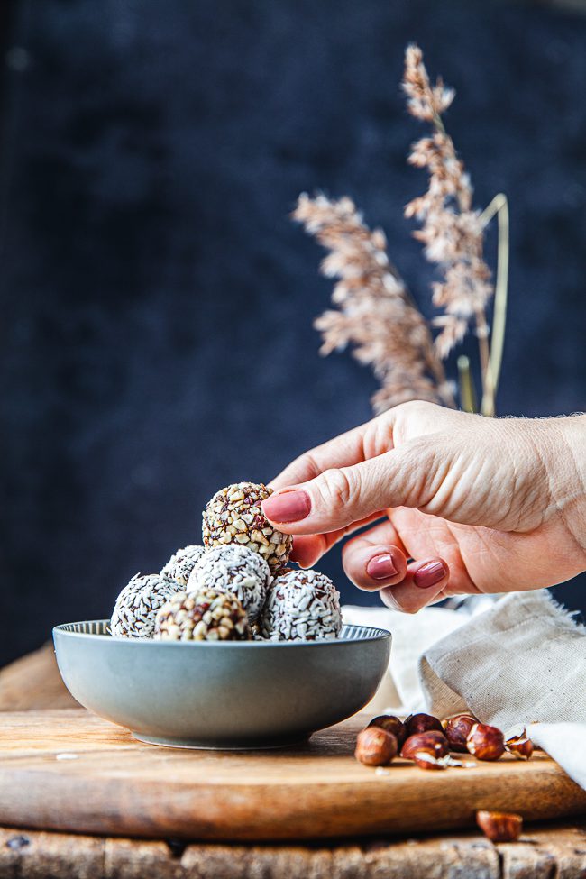 chokladbollar med brynt smör