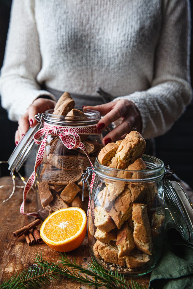 saffransbiscotti, pepparkaksbiscotti,