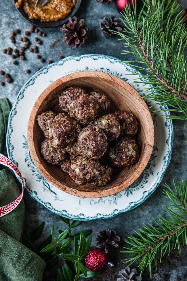 Köttbullar i ugn, julköttbullar