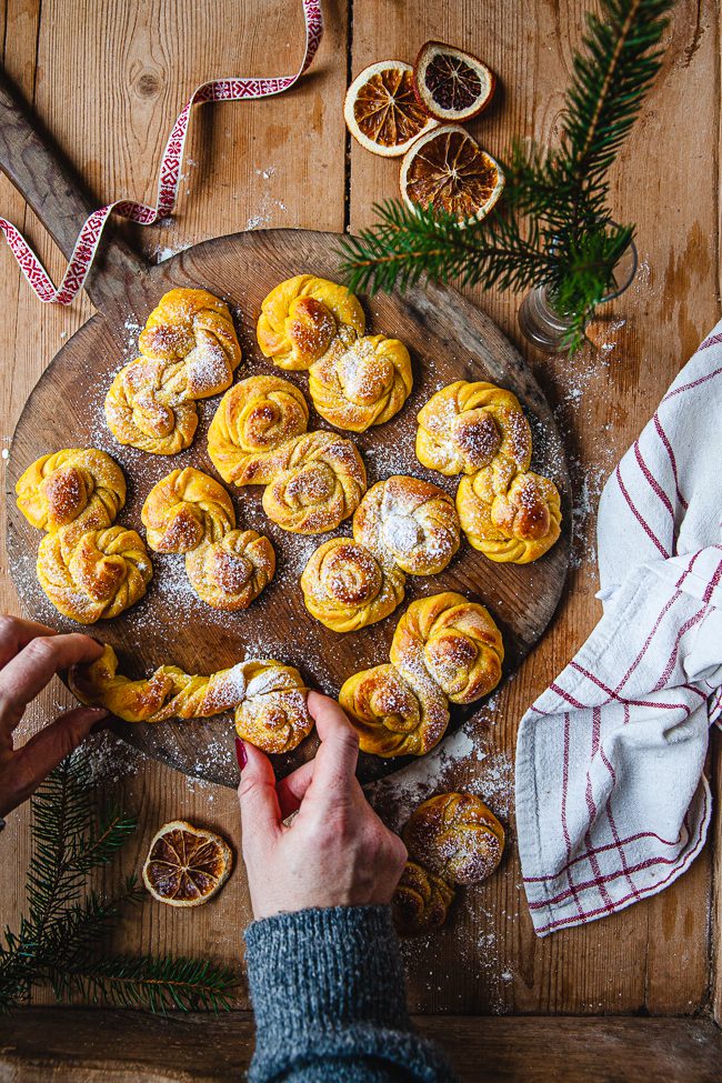 fyllda lussebullar, lussebullar med fyllning