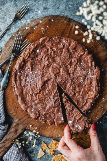 kladdkaka, topping, choklad