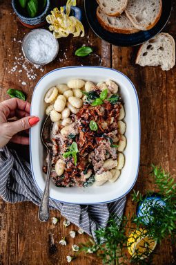 kycklingbacon, gnocchi, middag, lönneberga kycklingbacon