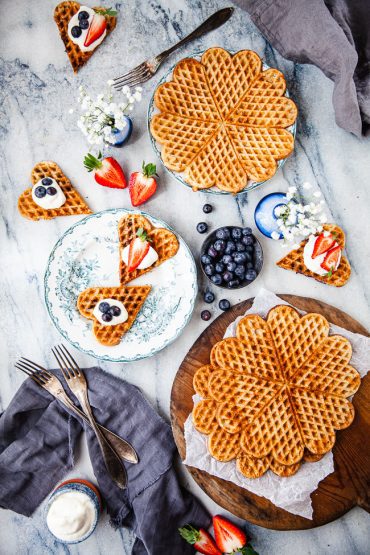 glutenfria våfflor, våfflor gjorda på havre