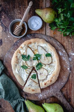 pizza, hembakad pizza, vit pizza