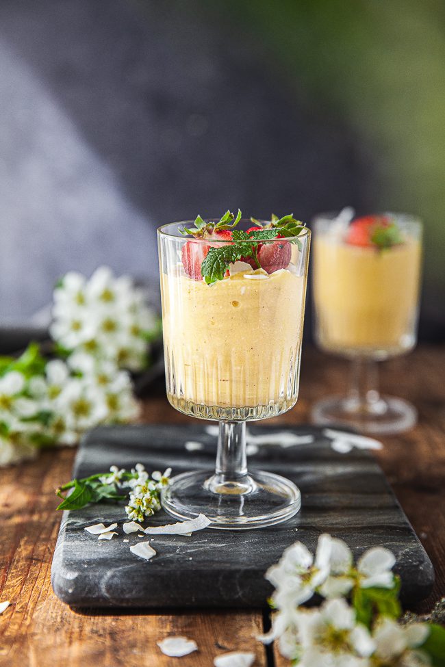 Mango smoothie, smoothie, frukost, mellis, mellanmål