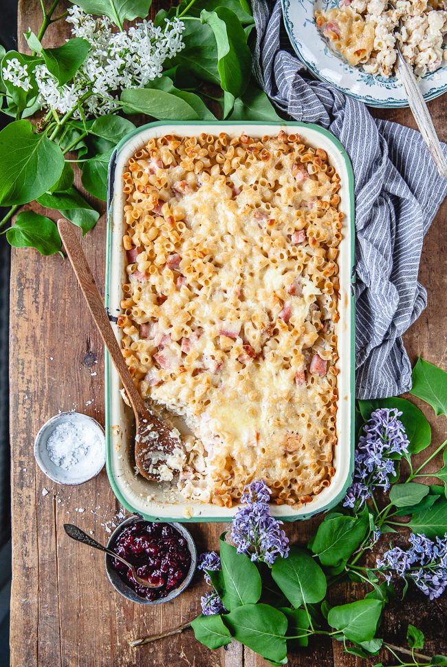 makaronipudding, mat i ugn, mat i en form, middag, vardagsmat