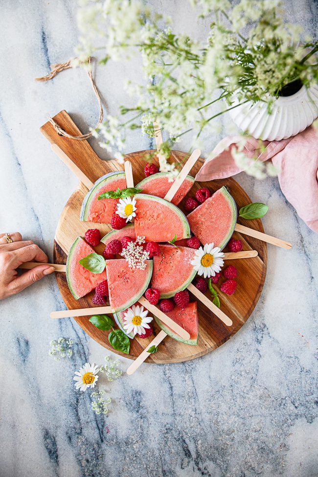 fryst melon, sockerfri glass, fruktglass