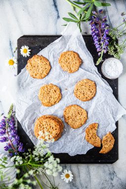 småkakor, fika, sommarfika, havreflarn