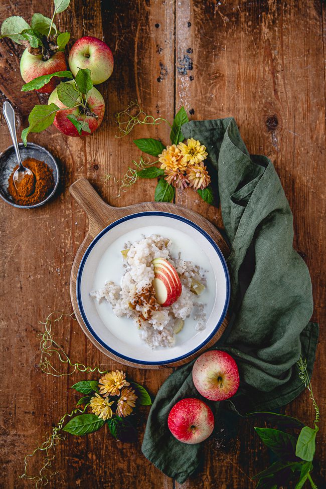 risgrynsgröt, gröt, äppelgröt