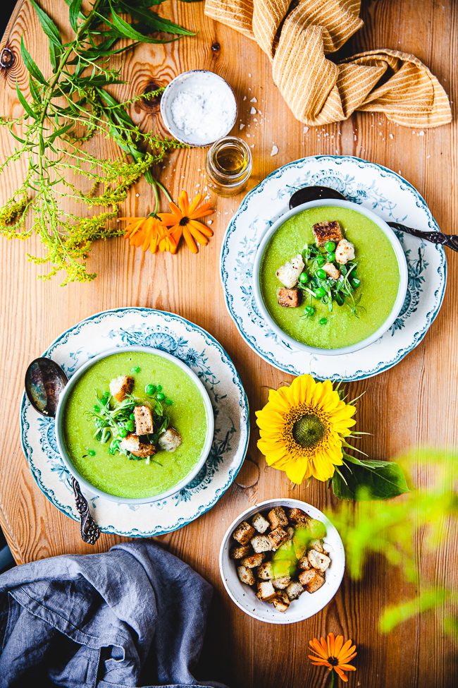 ärtsoppa, soppa, grön ärtsoppa