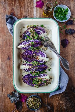 Ugnsbakad spetskål, kål i ugn, bakad kål