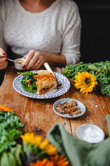 toast, kantareller, kantarellsmörgås