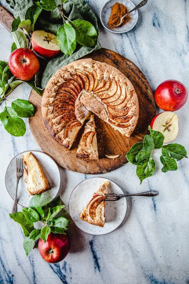 äppelkaka, äpplen, fika, baka