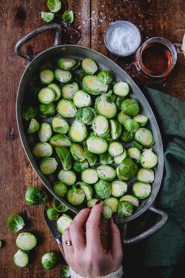 bryssekål i ugn, ugnsrostad brysselkål b
