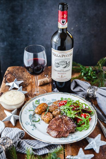 nyårsmiddag, oxfilé, parmesanmajo