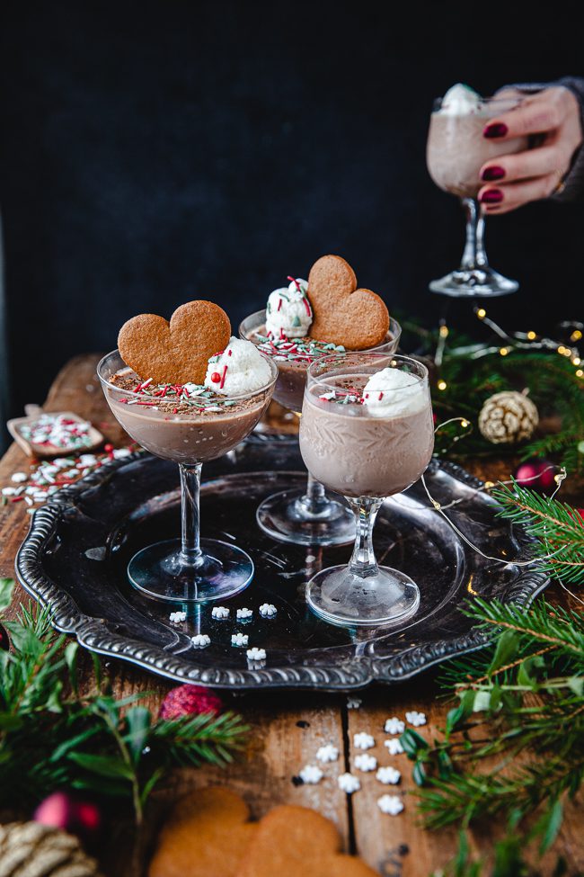 pepparkakspannacotta, juldessert, pannacotta, glöggmys, julafton