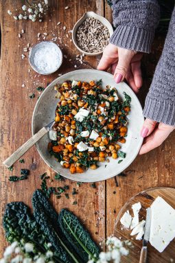 sallad, vinter, vego, vegetarisk sallad