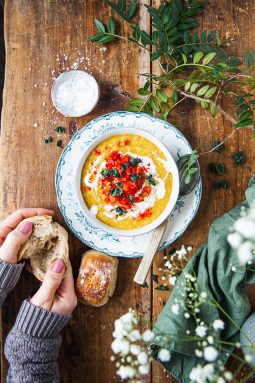 vegosoppa, soppa, majs, lunch