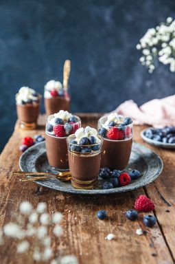 chokladpudding, dessert, efterrätt