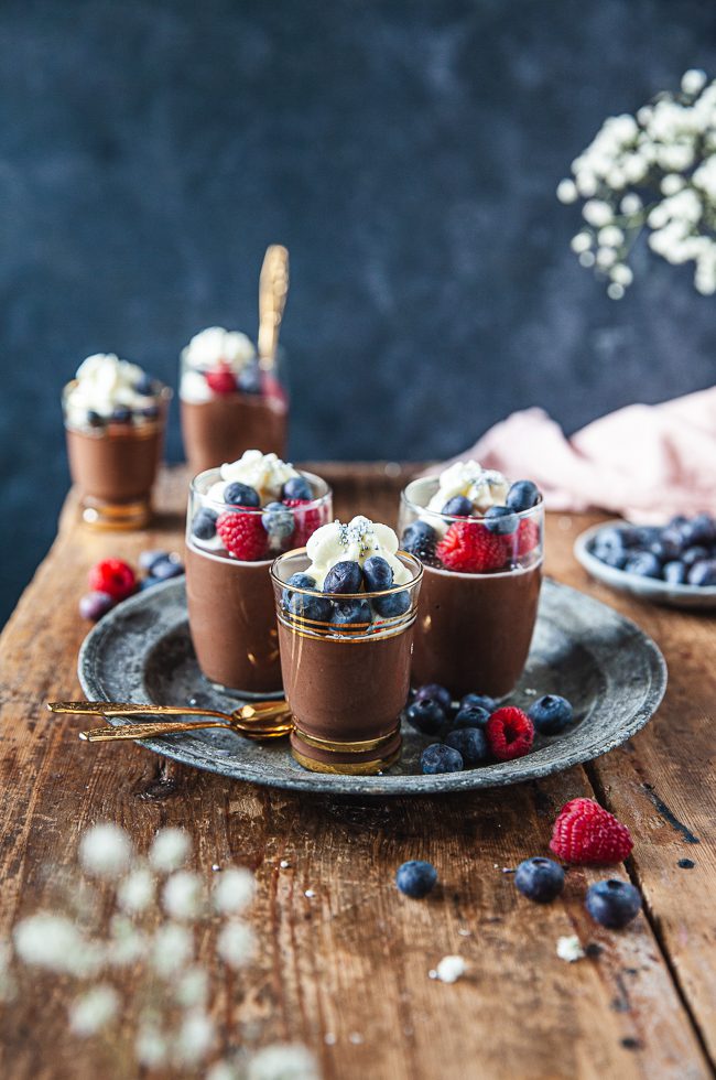 chokladpudding, dessert, efterrätt