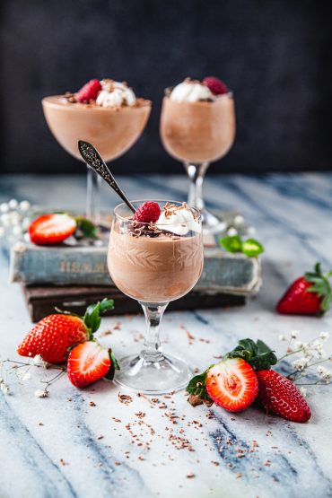 chokladmousse, dessert, efterrätt, choklad