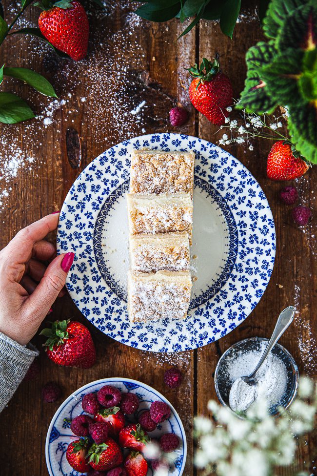 vaniljrutor, fika, baka i långpanna