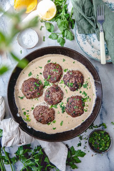 köttfärsbiffar med färskost, biffar, snabbmat, vardagsmat