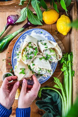 wrap, wraps, tonfiskröra, sommarmat, strandmat, enkel sommarmat