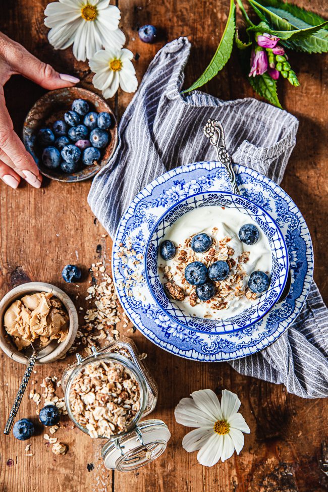 granola-granola, müsli, frukost, mellanmål, mellis