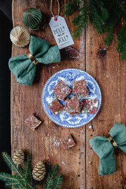 julgodis, bräck, jordnötssmör, enkelt julgodis