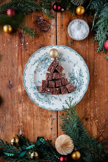 nougatfudge, julgodis, fudge, julgodis med nougat