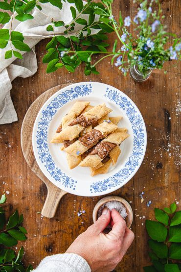 kolakakor med dumle, Sega dumlesnittar, dumle, fika, baka