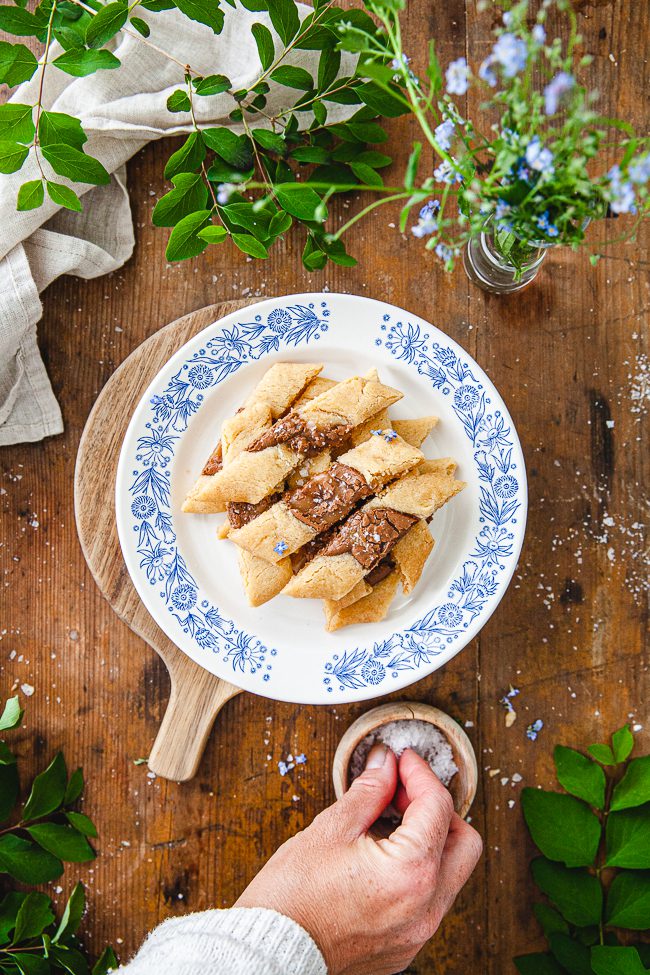 kolakakor med dumle, Sega dumlesnittar, dumle, fika, baka