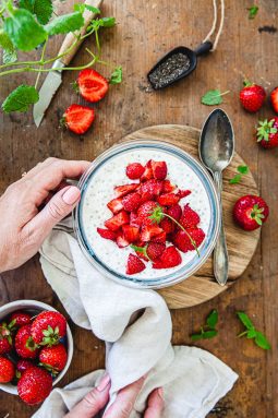 Overnight oats, frukost, sommarfrukost