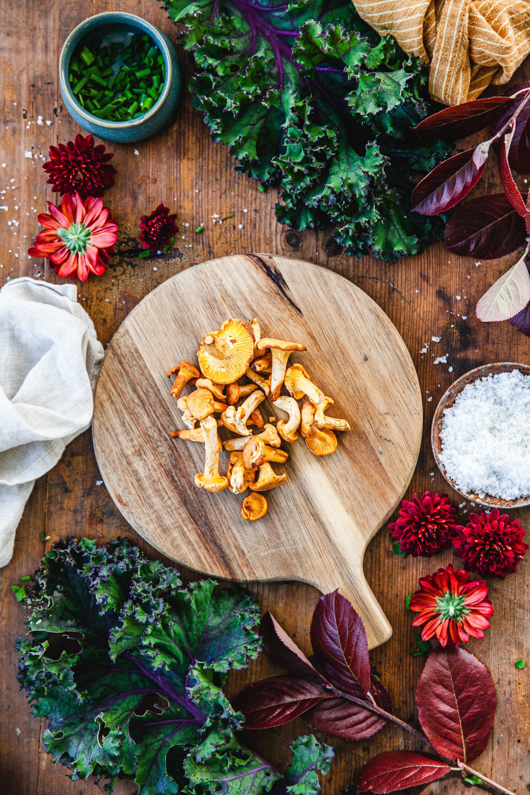 dragonkyckling, kyckling i sås, kantareller