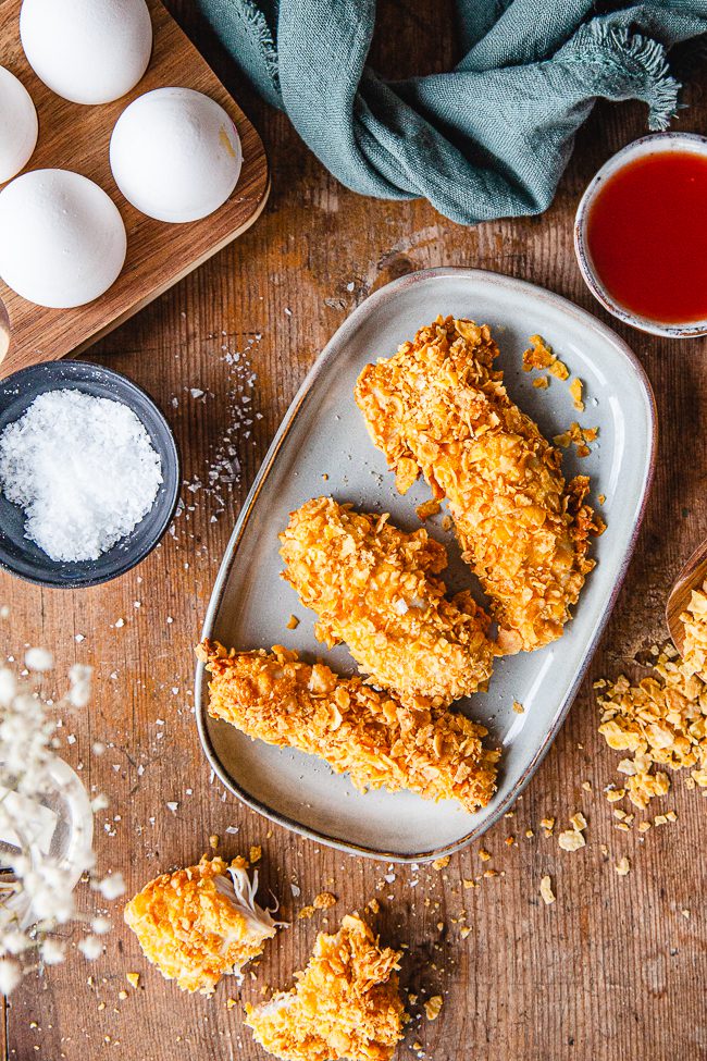 lättlagad cornflakeskyckling