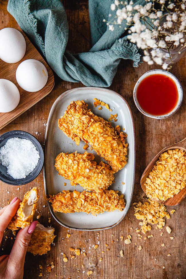 lättlagad cornflakeskyckling